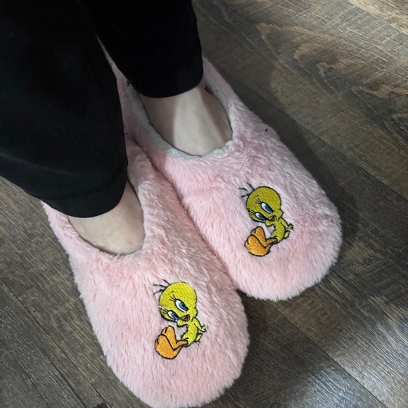 Tweety bird women’s fuzzy sock slippers - worn and used condition. - Picture 5 of 5